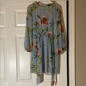 RACHEL Rachel Roy Orange Long Sleeve Sundress